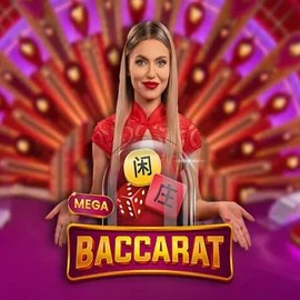 Mega Baccarat logo – Live Casino by Pragmatic Play at Realz Casino