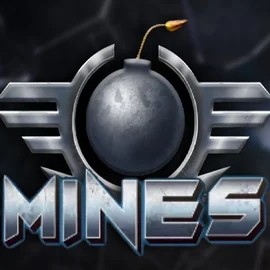 Mines slot logo by Turbo Games at Realz Casino