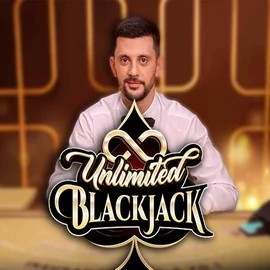 Unlimited Blackjack logo by Ezugi at Realz Casino